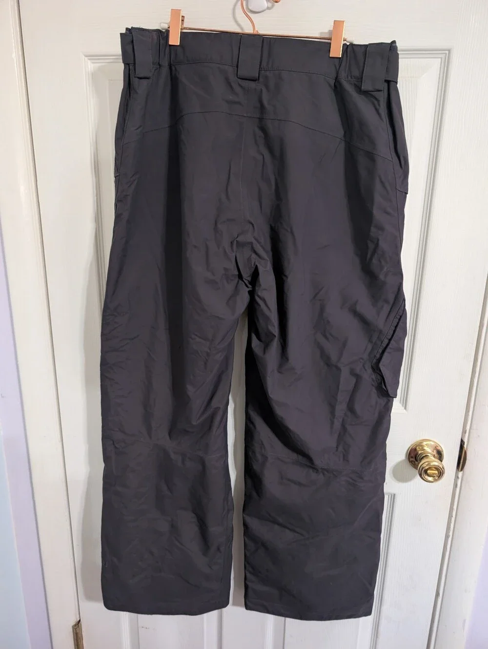 North Face Mens Snow Pants Gray Hyvent Ski Snowboard Size Large *stains*